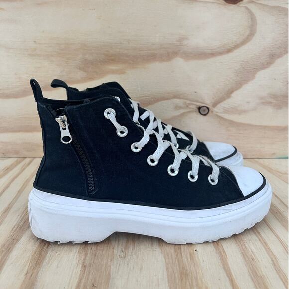 Converse All Star -CT Platform Lugged -Sneakers -Black -Big Girl's -5.5 -A03011C - Picture 2 of 10